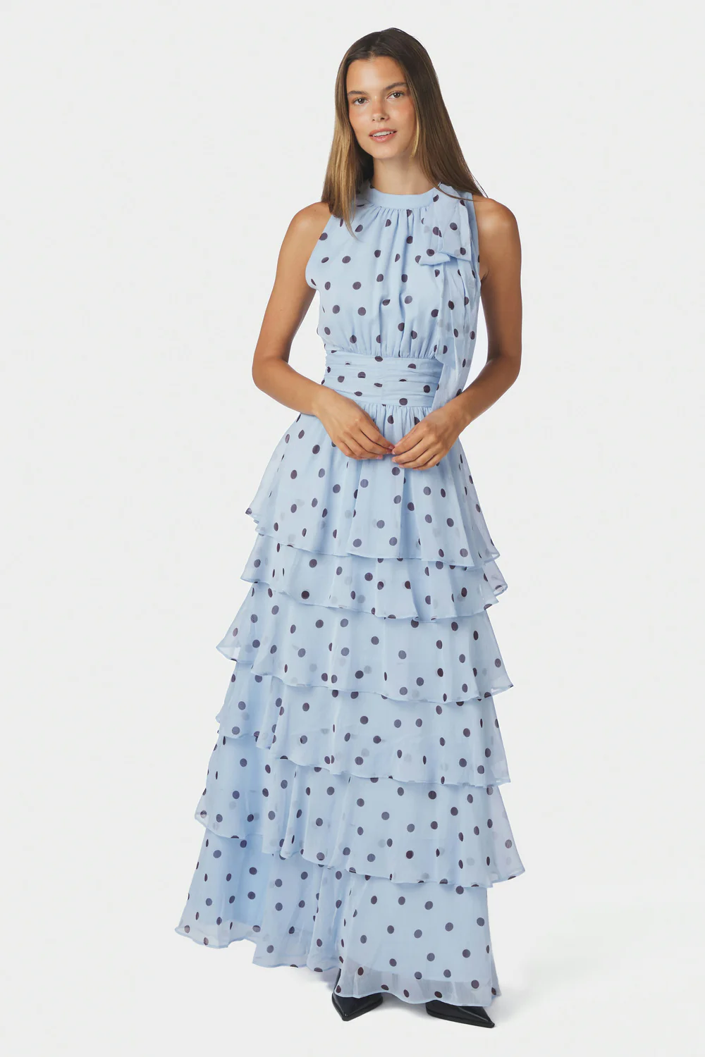 Marli Big Dot Dress | Light Blue - Image 2