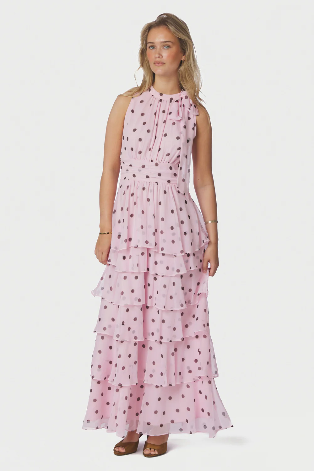 Marli Big Dot Dress | Light Pink - Image 2