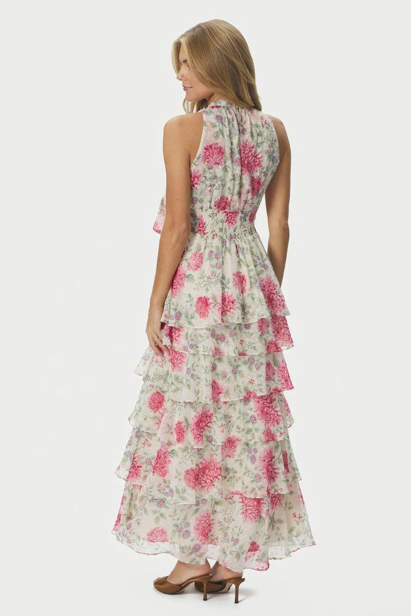 Marli Big Flower Dress | Creme | Kjole fra Neo Noir - Image 6