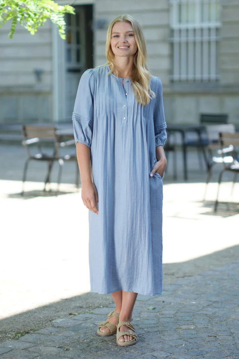 Martha Dress 3/4 2743A | Light blue | Kjole fra Prepair - Image 3
