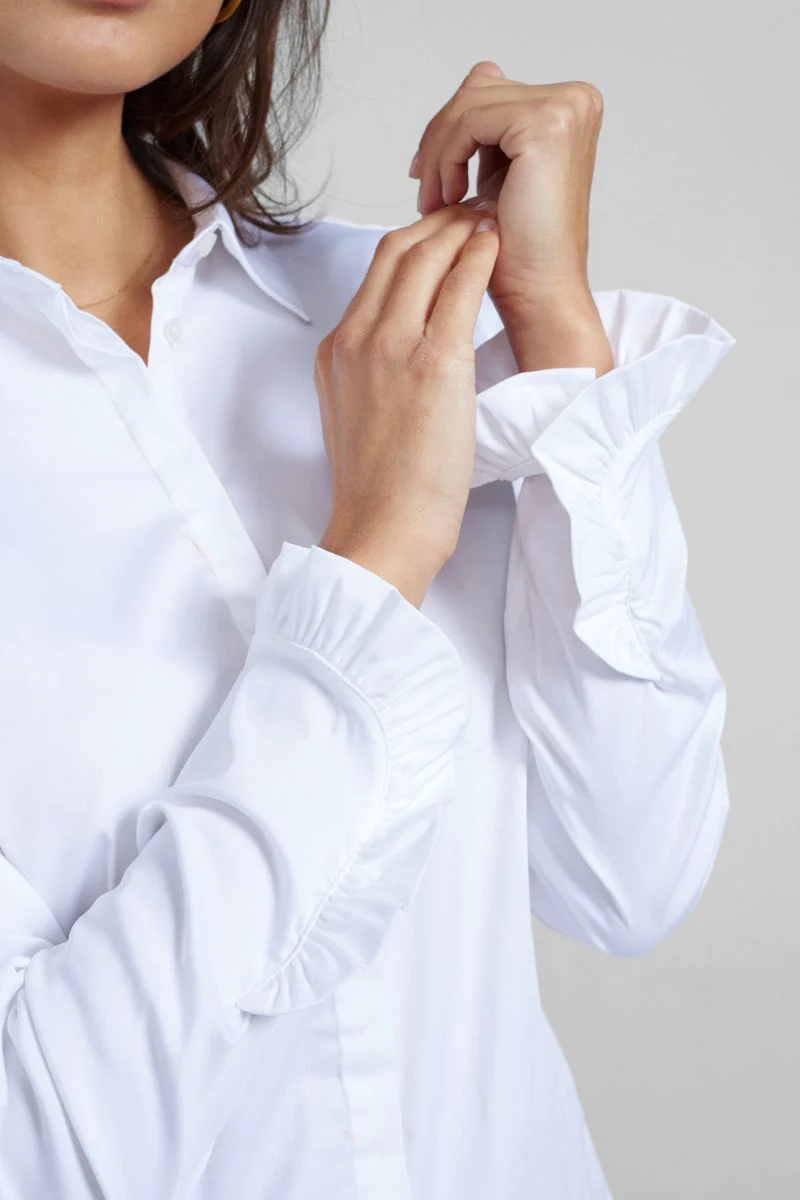 Mattie Flip Shirt | White | Shirts fra Mos Mosh - Image 11