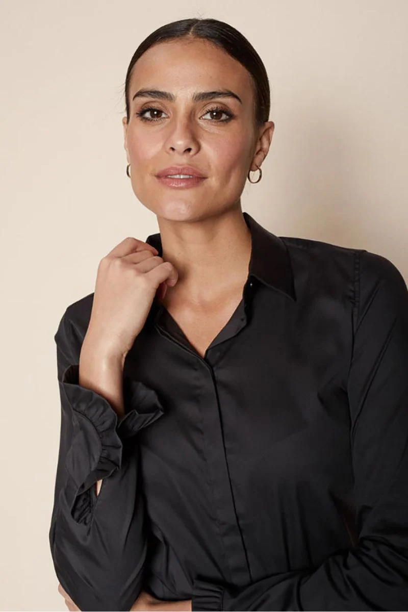 Mattie Sustainable Shirt | Sort | Skjorte fra Mos Mosh - Image 8