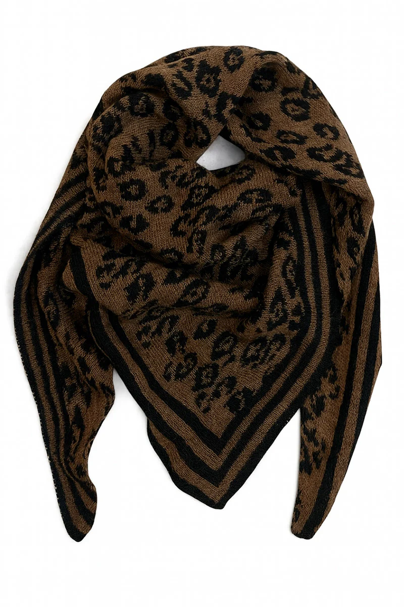 Matty Leo Scarf | Black/Taupe | Tørklæde fra Statebird - Image 2