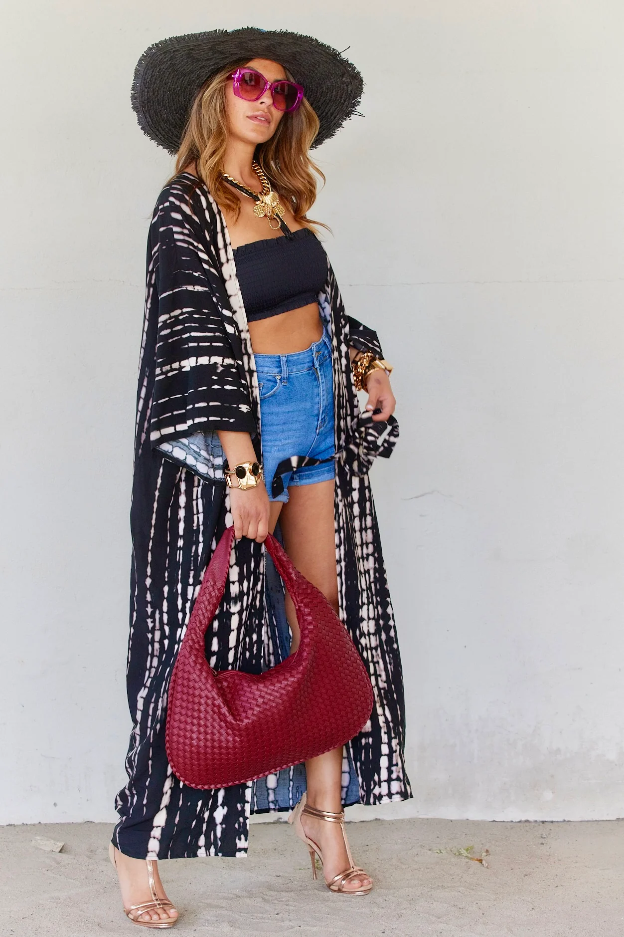 Mauna Kea Kimono | Black | Kimono fra Statebird - Image 2