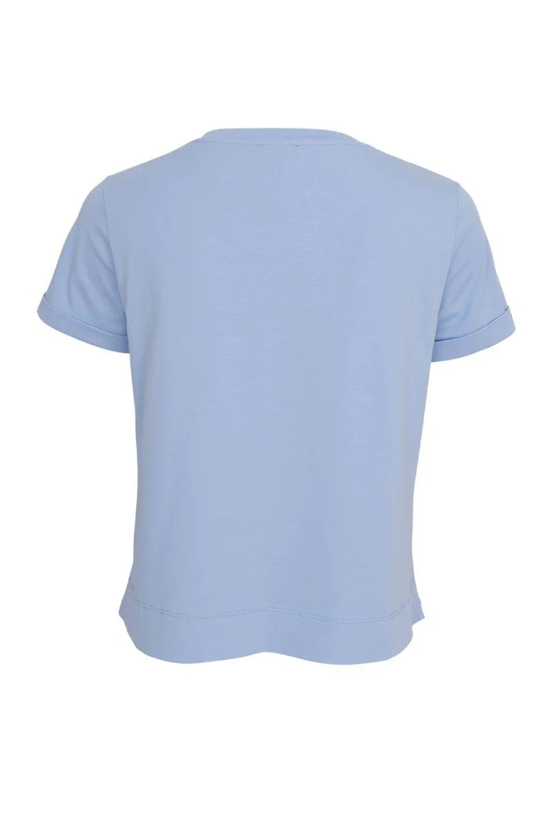 May Ss Tee | Lt. Blue | T-shirt fra Black Colour - Image 2