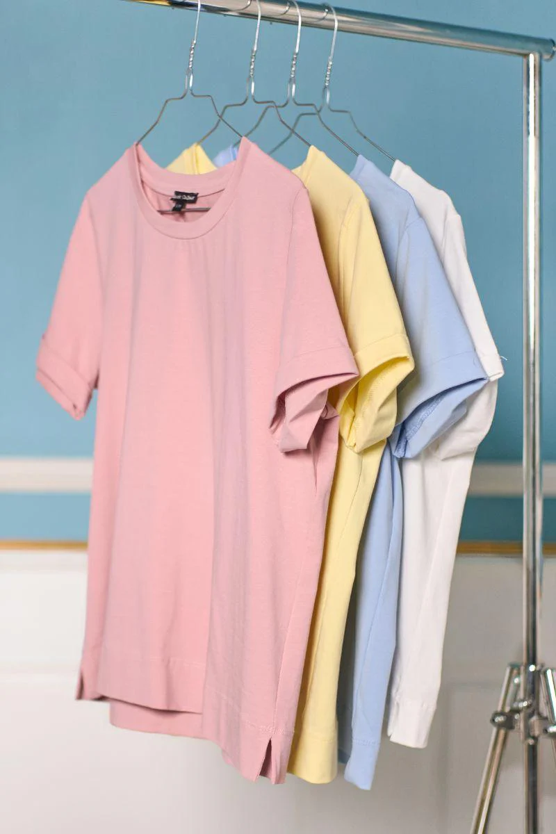 May Ss Tee | Pastel Yellow | T-shirt fra Black Colour - Image 4