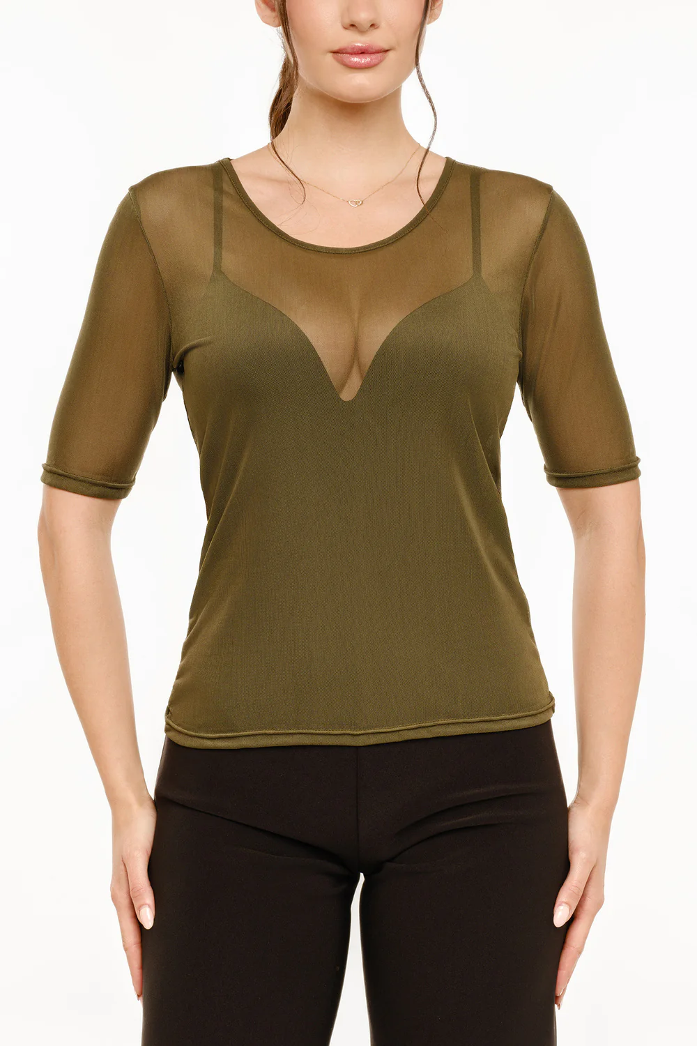 Mesh SS Tshirt | Army - Image 2