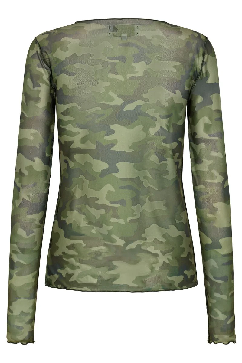 Mesh Top | Camo | Bluse fra Liberté - Image 3