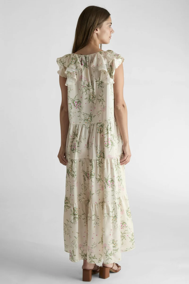 Messina Flower Field Dress | Off White | Kjole fra Neo Noir - Image 4