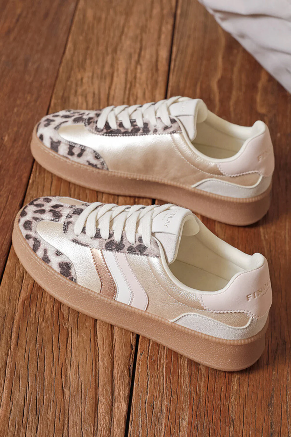 Metallic Leopard Sneakers | Leopard