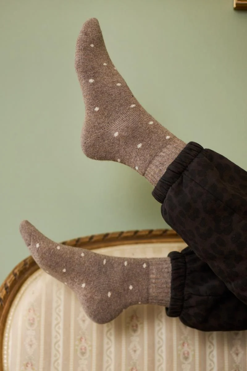 Metus Wool Sock | Camel | Sokker fra Black Colour