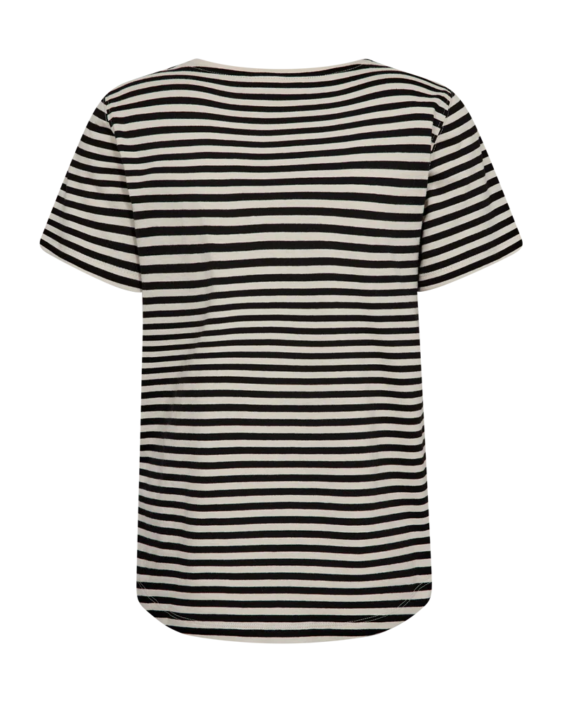 Mian Tee 208288 | Moonbeam W. Black | T-Shirt fra Freequent - Image 2