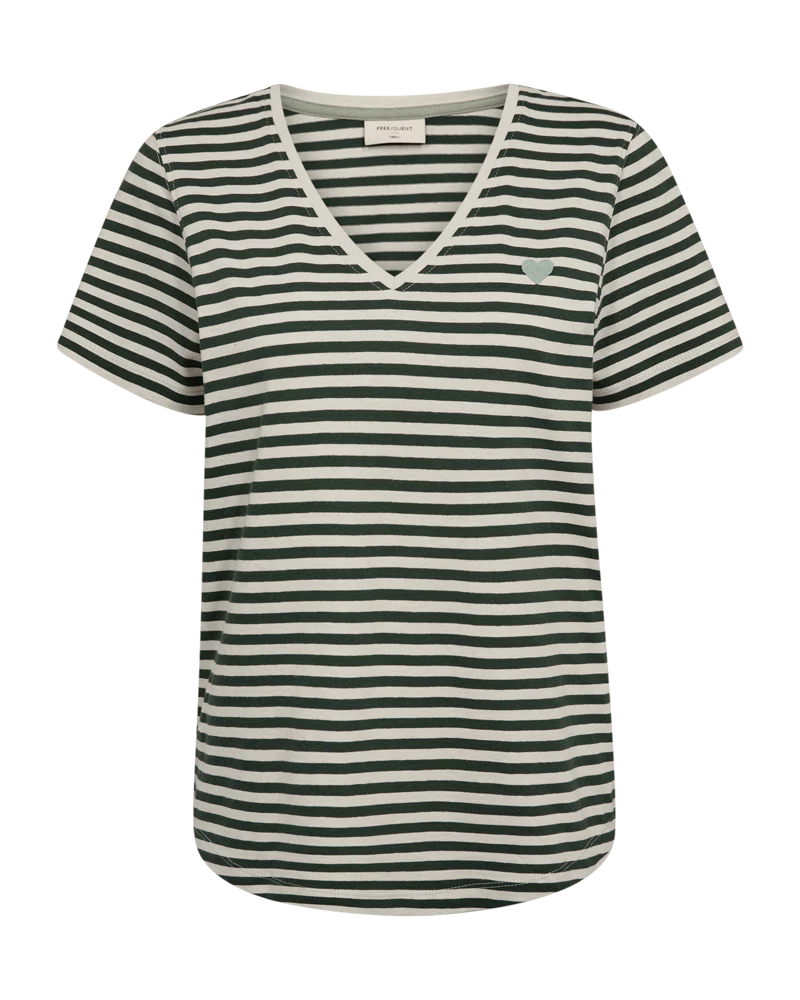 Mian Tee 208288 | Moonbeam W. Deep Forest | T-Shirt fra Freequent