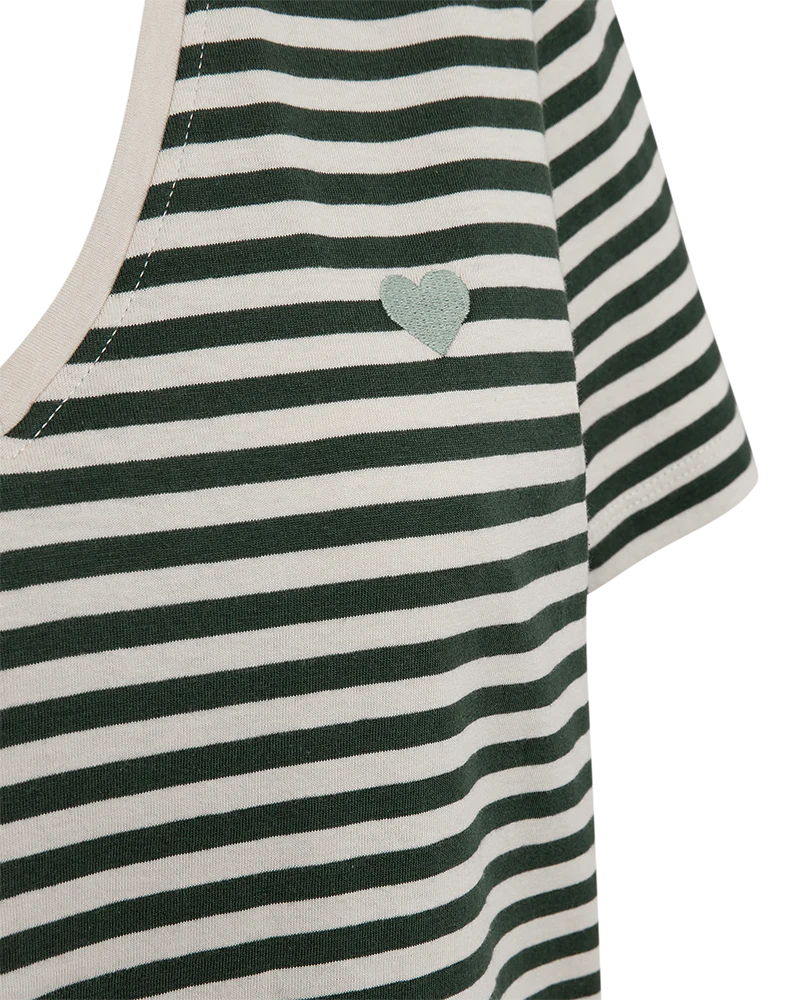 Mian Tee 208288 | Moonbeam W. Deep Forest | T-Shirt fra Freequent - Image 3