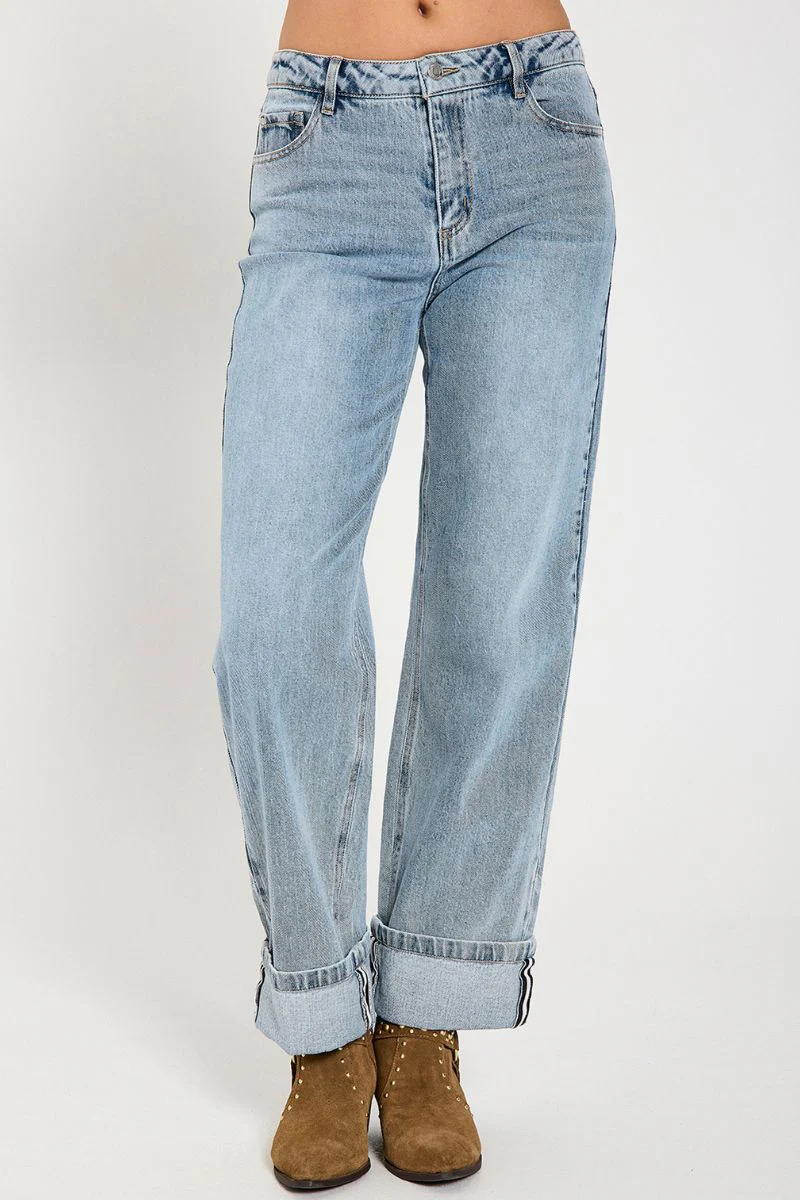 Midde Jeans 205346 | Light Blue Denim | Jeans fra Freequent - Image 4