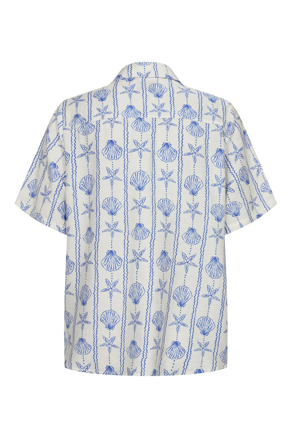 Mie Ss Shirt | Creme Blue Mussel | Skjorte fra Liberté - Image 4