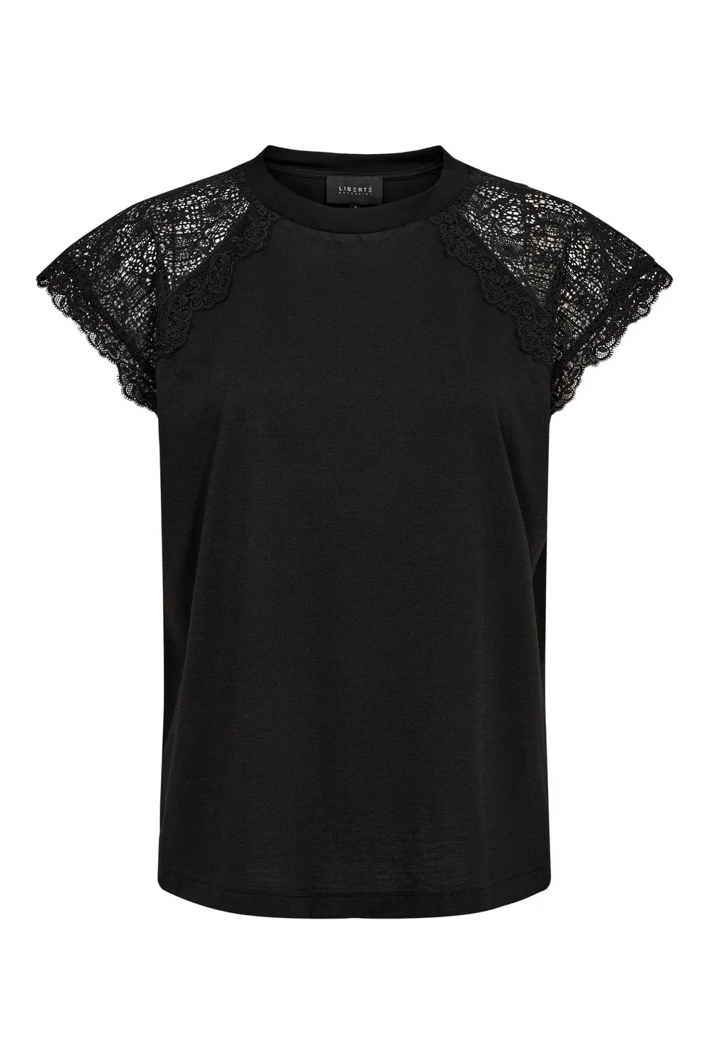 Milla Lace Tshirt | Black | T-Shirt fra Liberté - Image 3