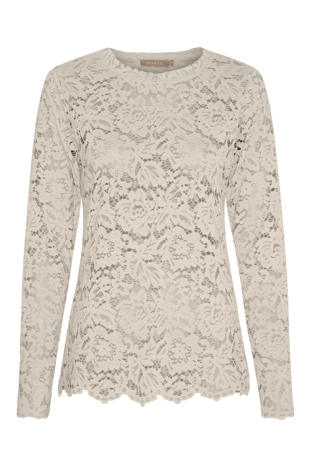 Milley LS Tee | Beige new | Bluse fra Marta du Chateau