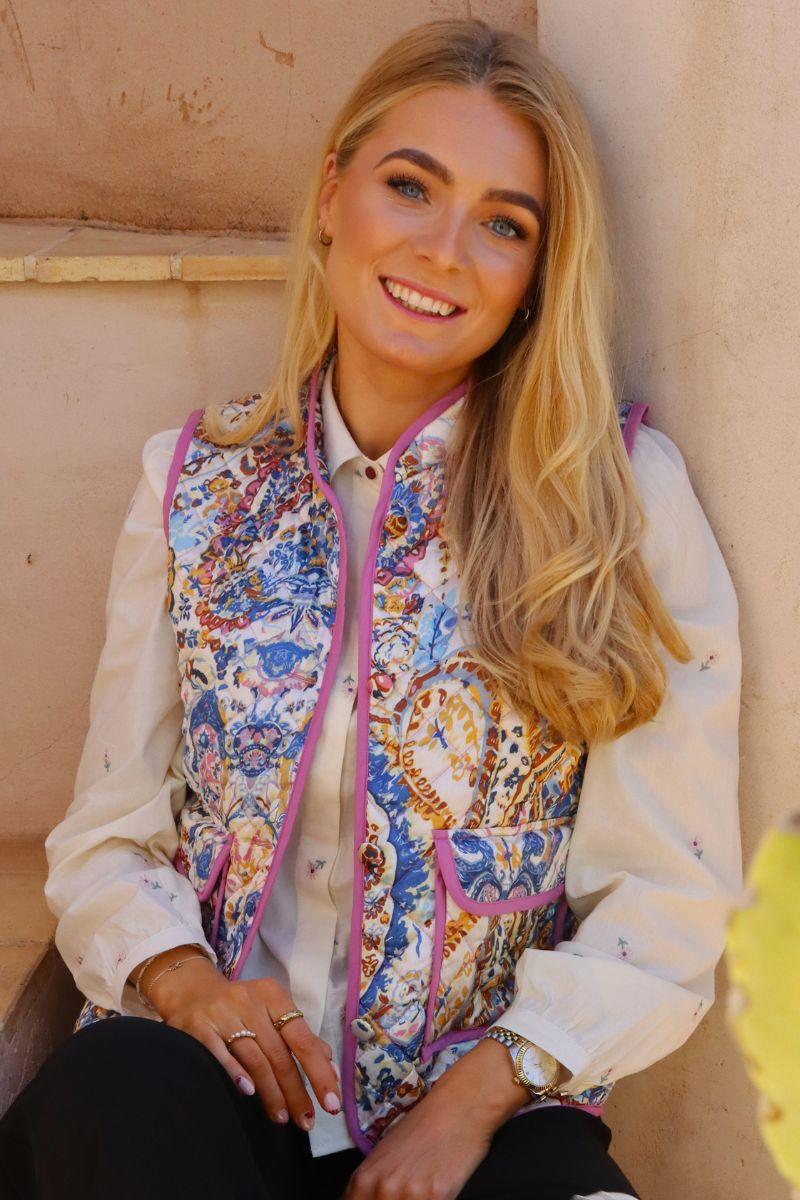 Mimi Vest | Blue Rose Paisley | Vest fra Liberté - Image 6