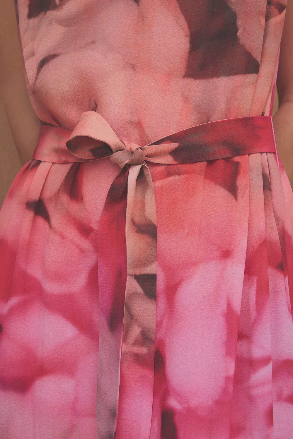 Minic Long Strap Dress | Coral w. Print | Kjoler fra Gustav - Image 5