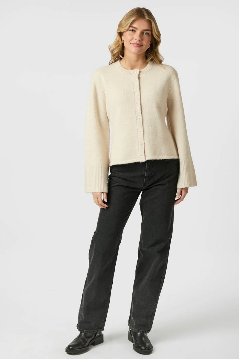 Mixie Knit Cardigan | Ivory | Strik fra Neo Noir - Image 9