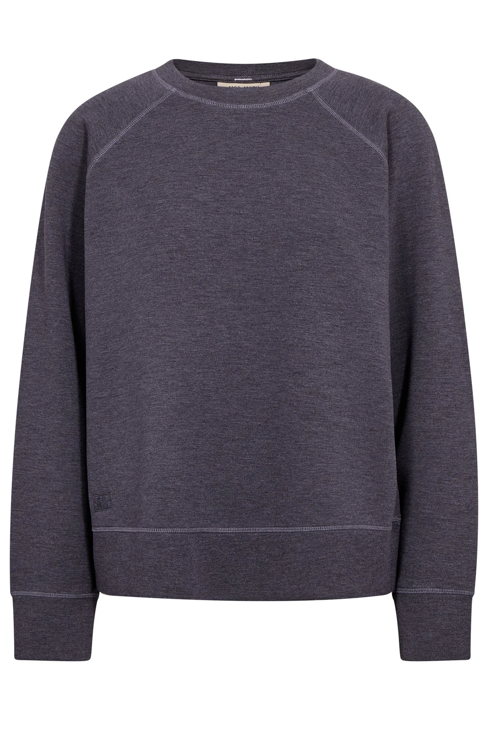 Abello O-LS Mèlange Sweatshirt | Sweet Grape | Sweatshirt fra Mos Mosh - Image 2