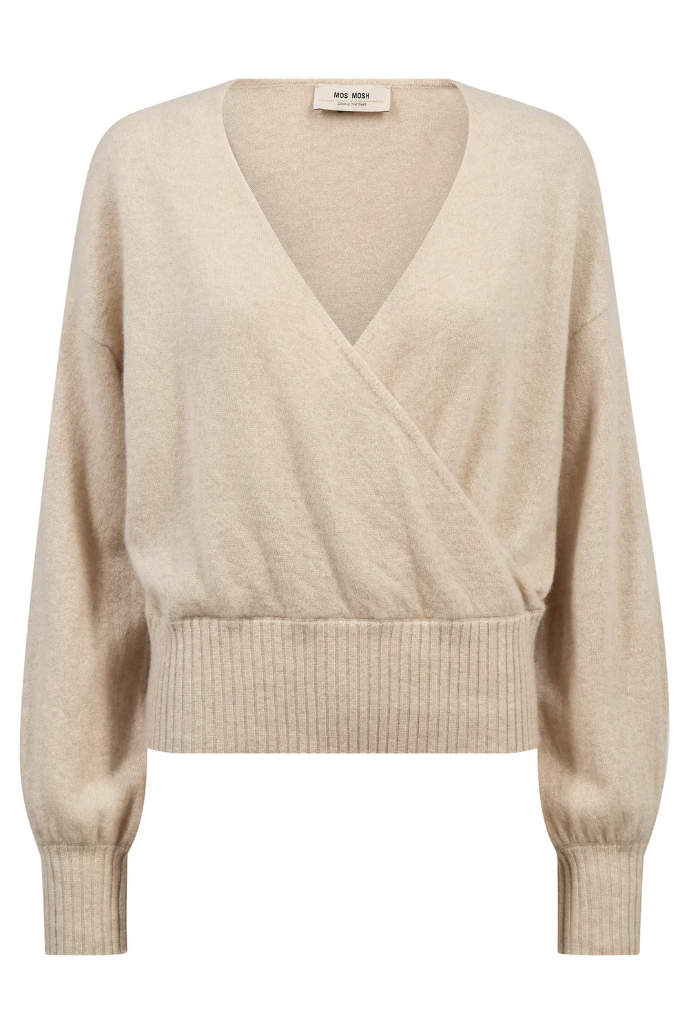 Ady Cashmere Wrap Knit | Oxford Tan | Strik fra Mos Mosh - Image 2