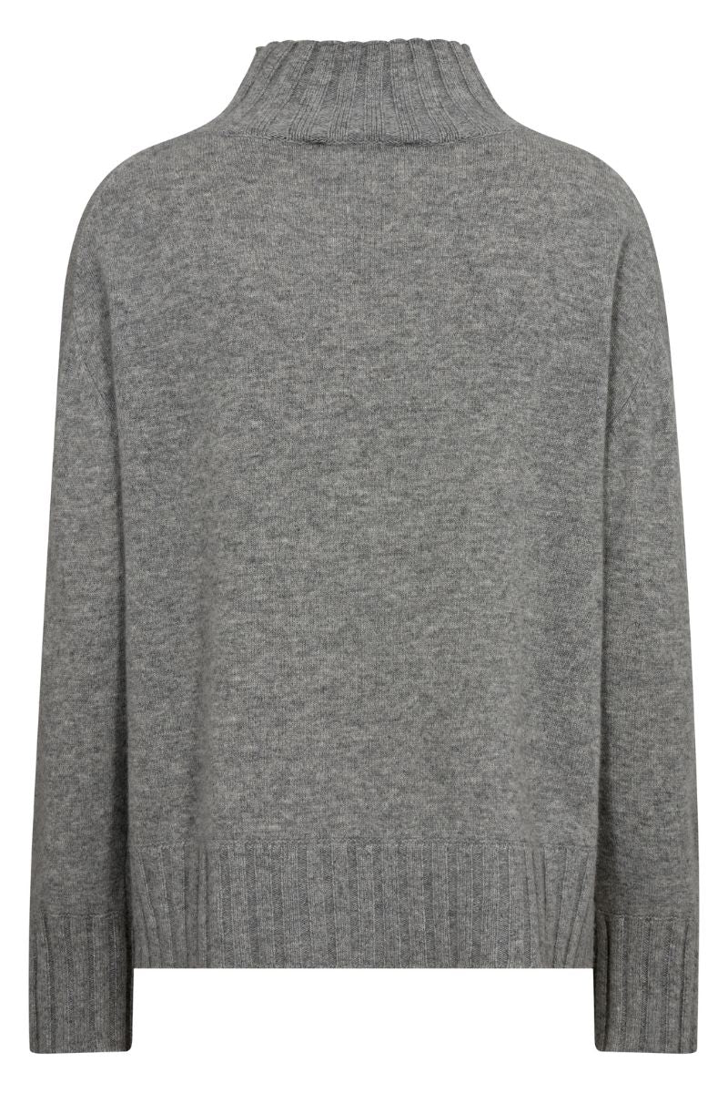Aima Cashmere Highneck Knit | Sharkskin | Strik fra Mos Mosh - Image 4