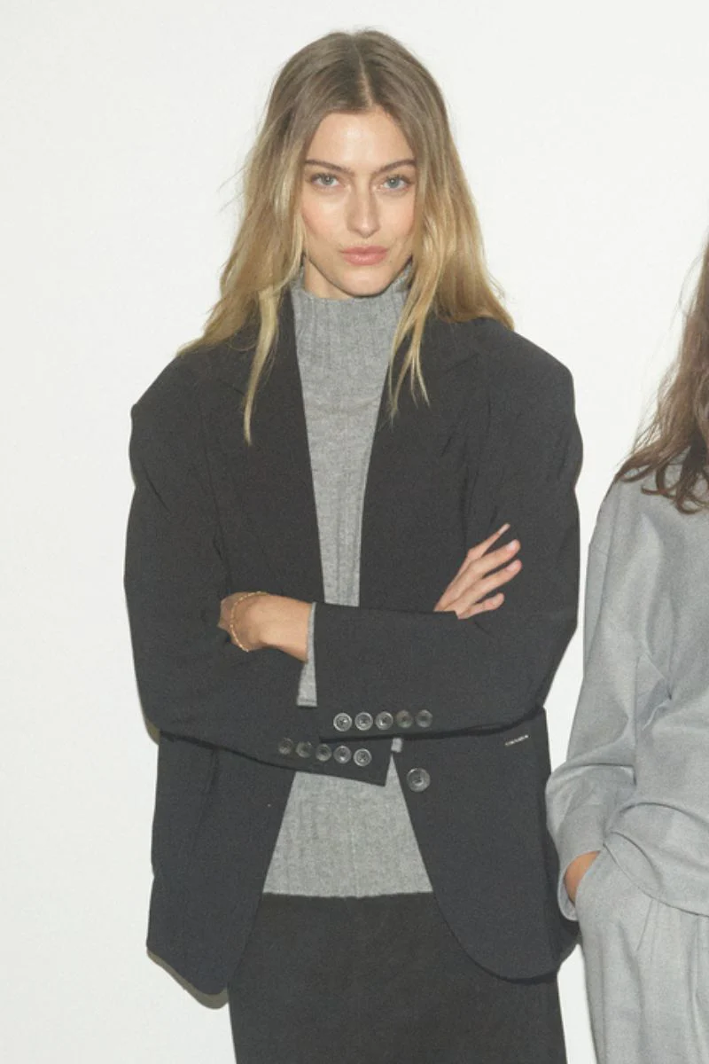 Aima Cashmere Highneck Knit | Sharkskin | Strik fra Mos Mosh - Image 6