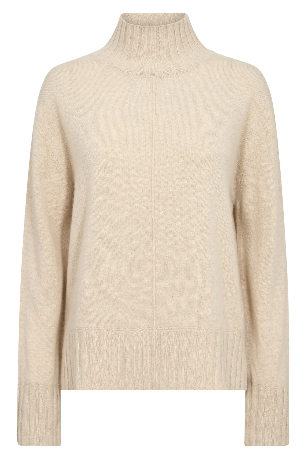 Aima Cashmere Highneck Knit | Oxford Tan | Strik fra Mos Mosh - Image 2