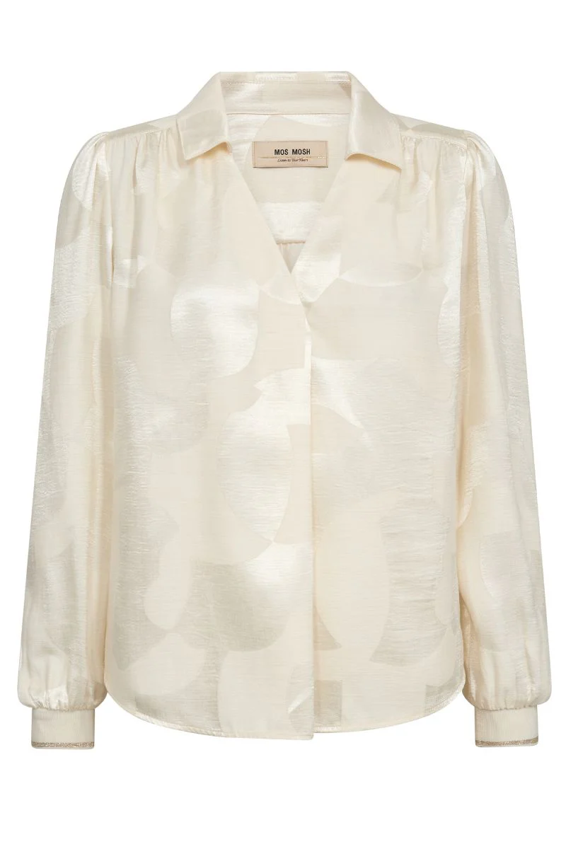 Aldo Baubles Jacq Blouse | Ecru | Bluse fra Mos Mosh