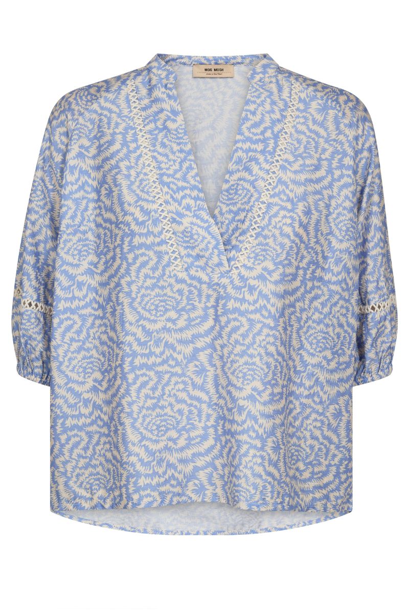 Aleyna Saku Blouse | Ecru | Bluse fra Mos Mosh - Image 2