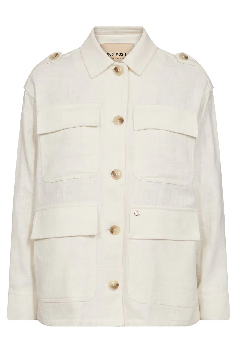 Alfea Ramie Jacket  | Ecru | Jakke fra Mos Mosh - Image 2