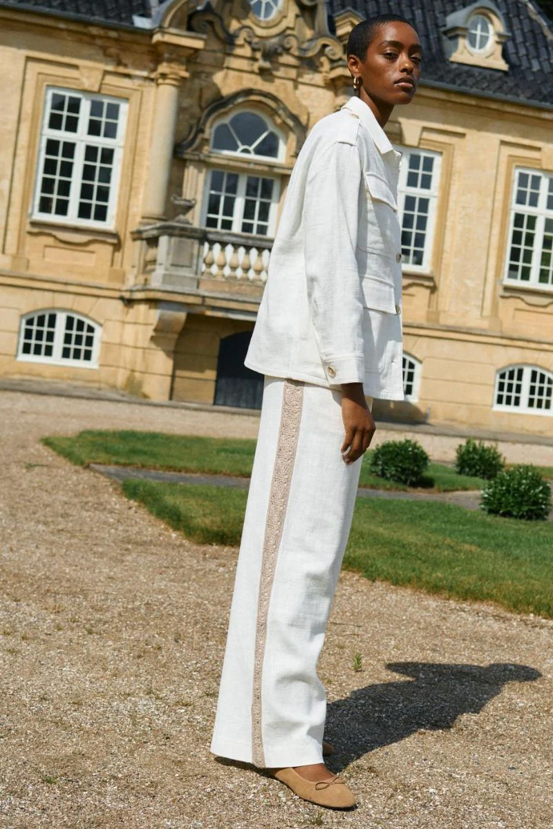 Alfea Ramie Jacket  | Ecru | Jakke fra Mos Mosh - Image 7
