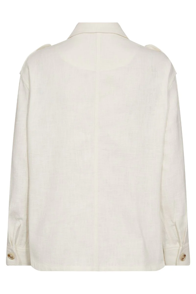Alfea Ramie Jacket  | Ecru | Jakke fra Mos Mosh - Image 9