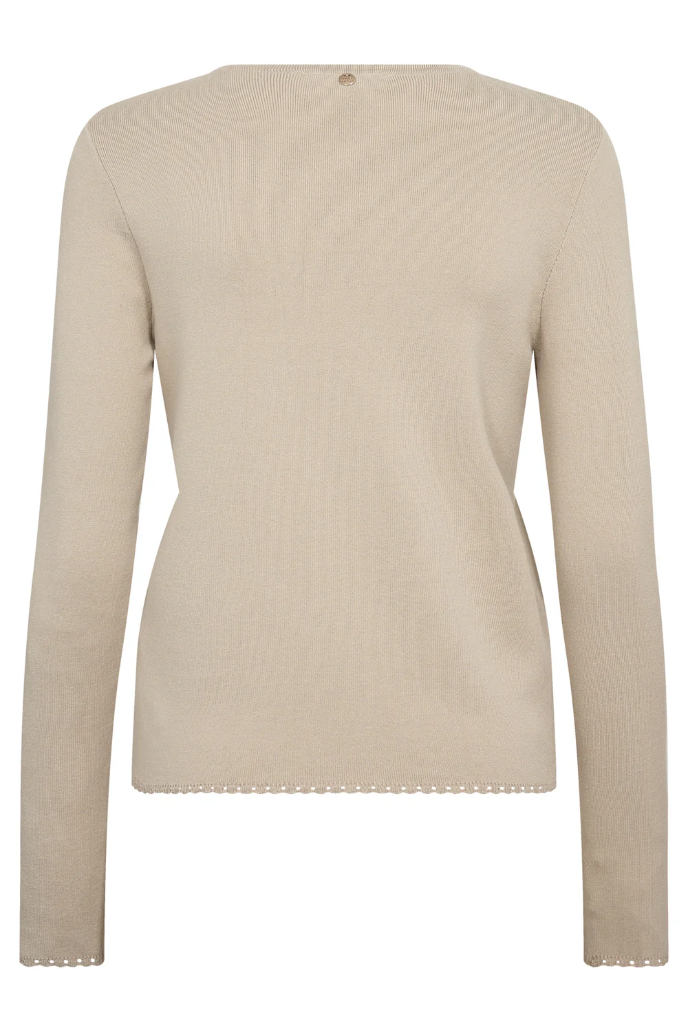 Aliz Caliz Plain LS Knit | Oxford Tan | Strik fra Mos Mosh - Image 4