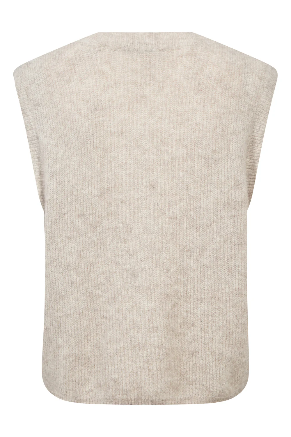Almine Thora Knit Vest | Feather Gray | Vest fra Mos Mosh - Image 3