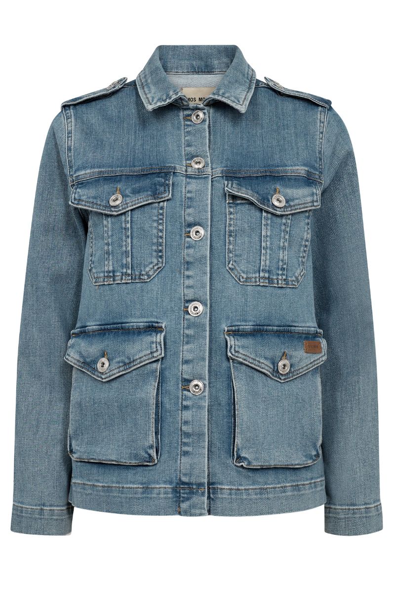 Anetta Denim Jacket | Blue | Jakke fra Mos Mosh - Image 2