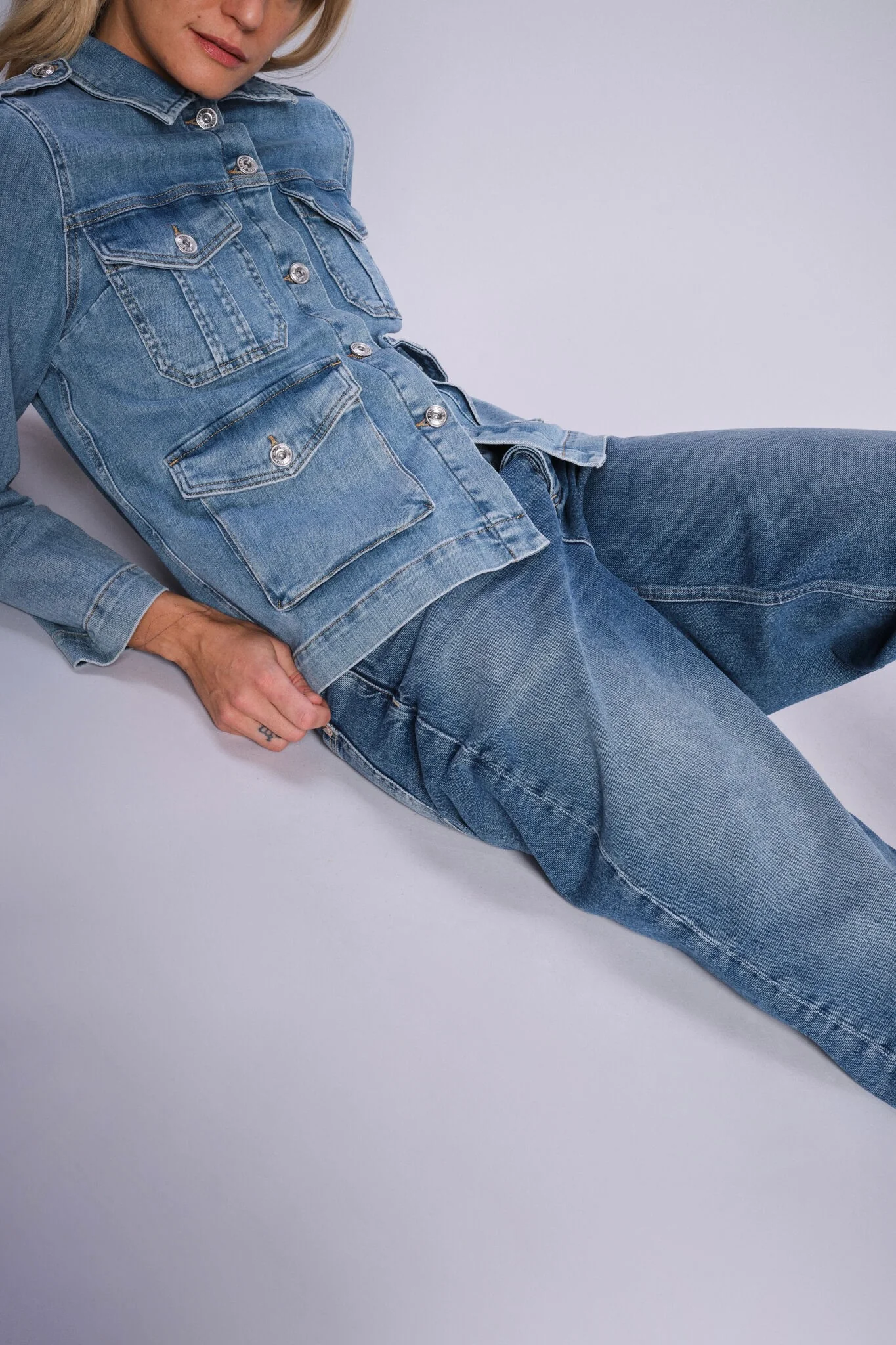 Anetta Denim Jacket | Blue | Jakke fra Mos Mosh - Image 4