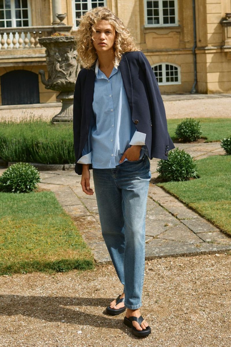 Anine Lea Blazer  | Salute Navy | Blazer fra Mos Mosh - Image 5