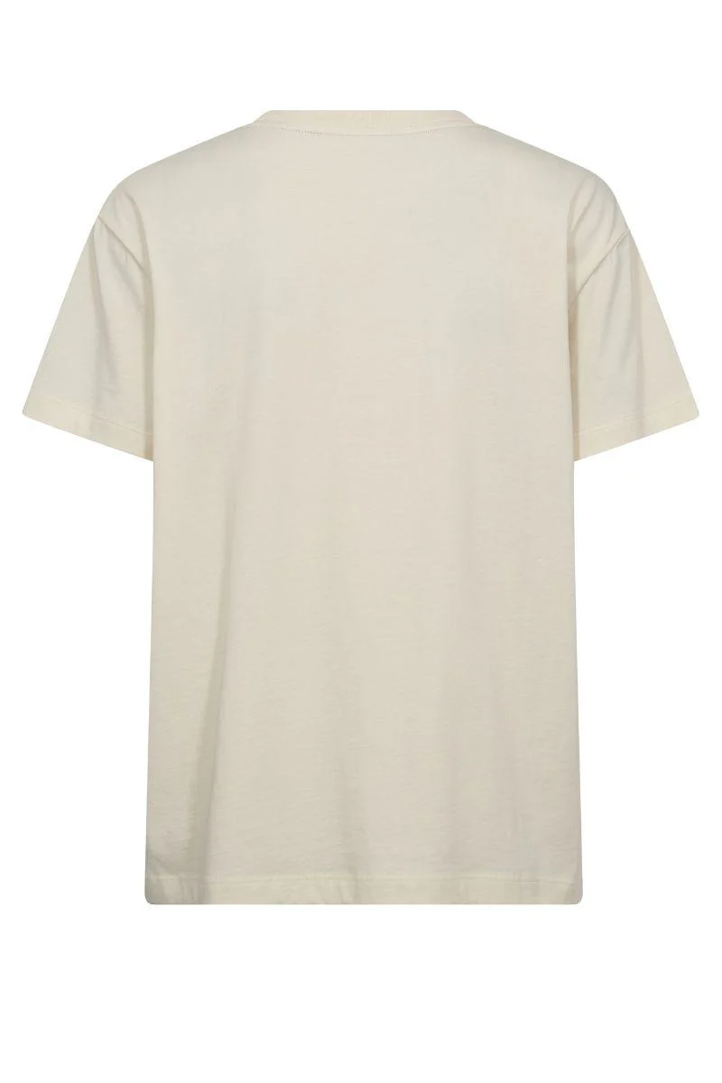 Ansie O-SS Tee | Ecru | T-shirt fra Mos Mosh - Image 7