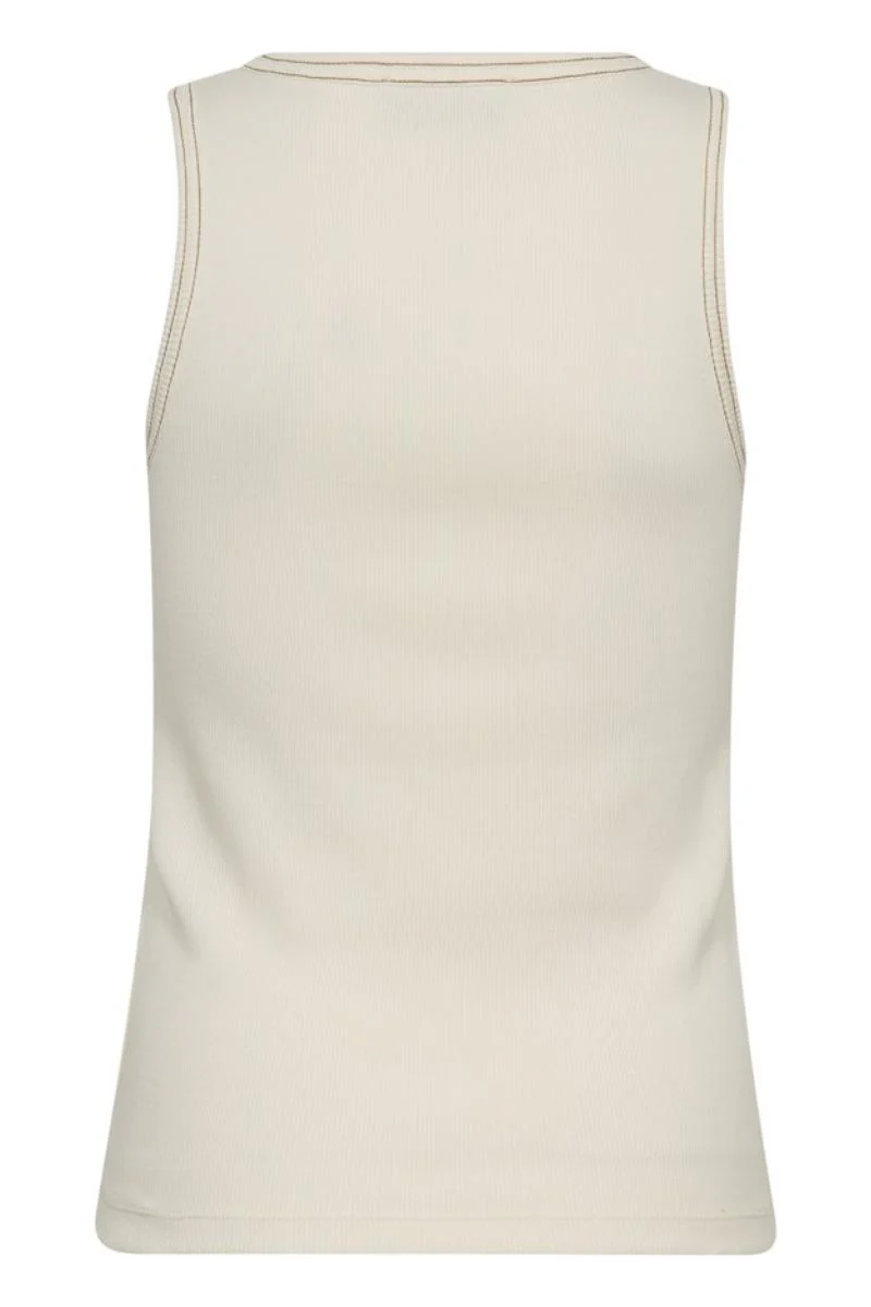 Ara Rib Tank Top | Ecru | T-Shirt fra Mos Mosh - Image 5