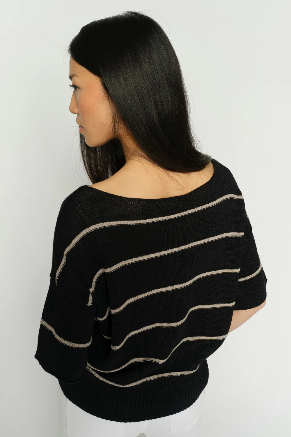 Arlen Paper SS Knit | Black | Strik fra Mos Mosh - Image 3