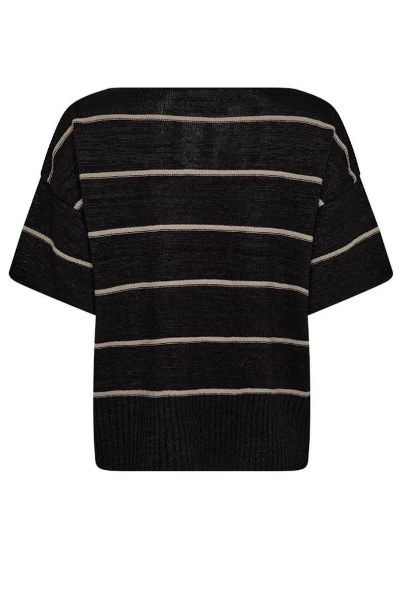 Arlen Paper SS Knit | Black | Strik fra Mos Mosh - Image 4
