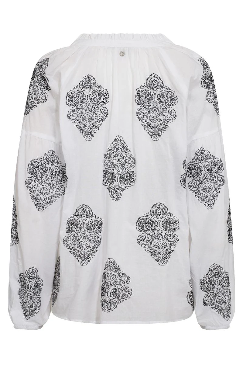 Ashi Voila Blouse | White | Bluse fra Mos Mosh - Image 2