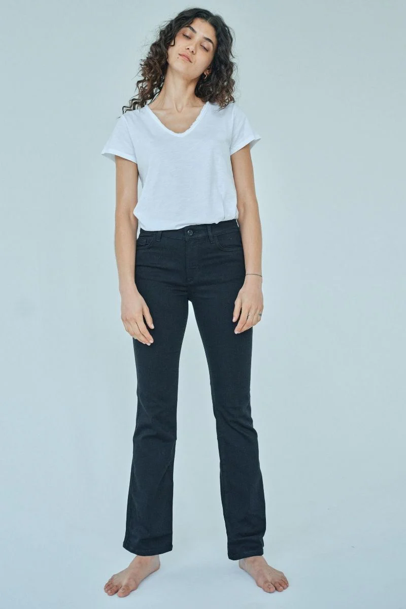 Ashley Deluxe Jeans 32' | Black | Jeans fra Mos Mosh - Image 8