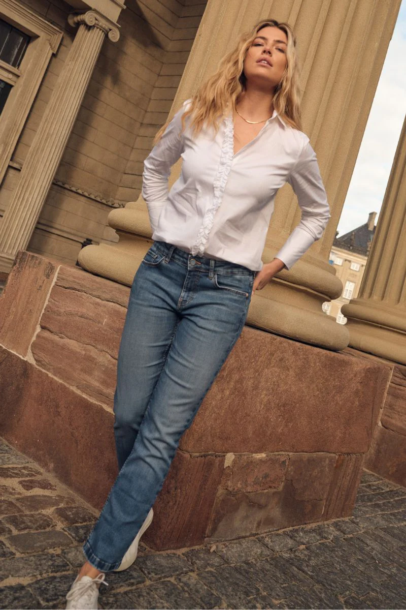 Ashley Imera Jeans Ankle | Blue | Jeans fra Mos Mosh - Image 17