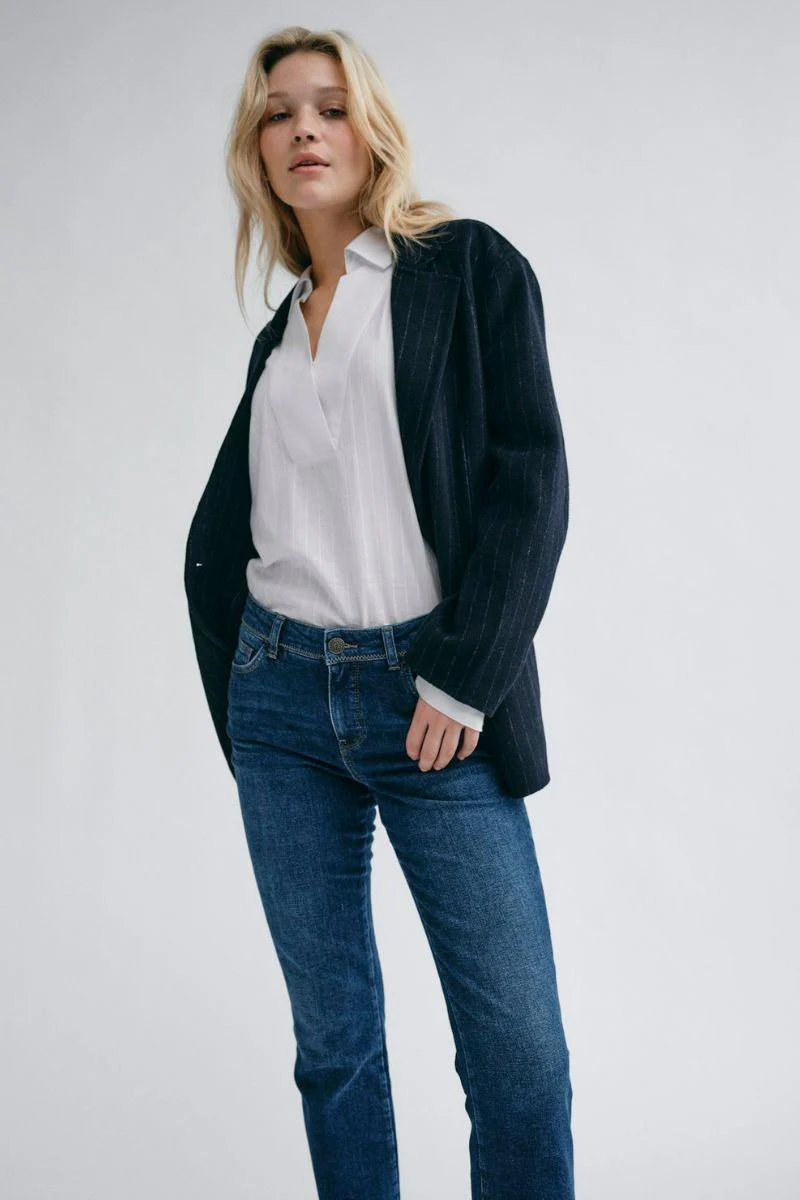 Ashley Otto Jeans Ankle | Blue | Jeans fra Mos Mosh - Image 5
