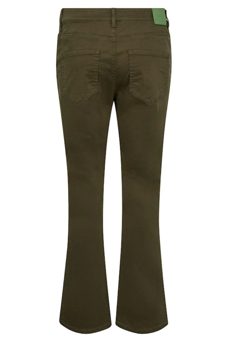 Ashley Sati Pant Ankle | Olive Night | Bukser fra Mos Mosh - Image 2