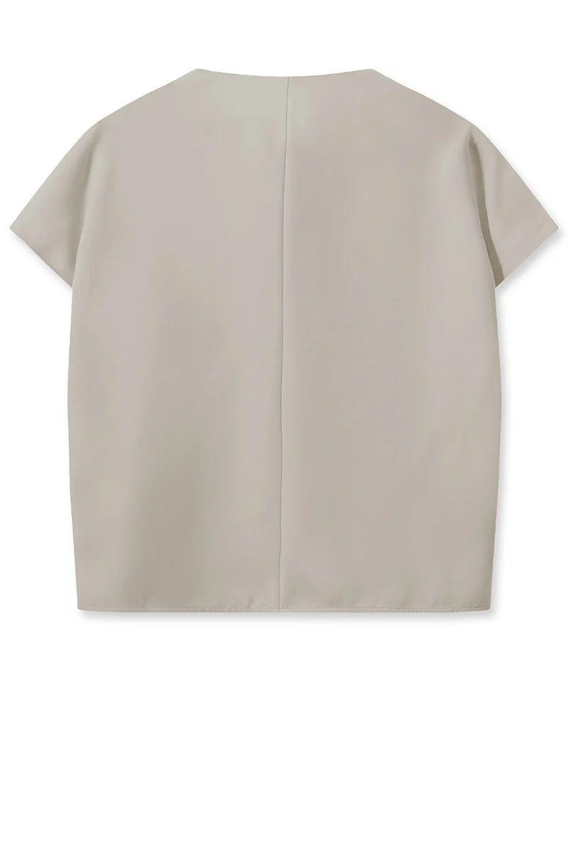 Auri Leia Blouse | Cement | Bluse fra Mos mosh - Image 2